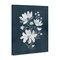 Stupell Industries White Floral with Outline Canvas Wall Art Design by Leeza Hernandez